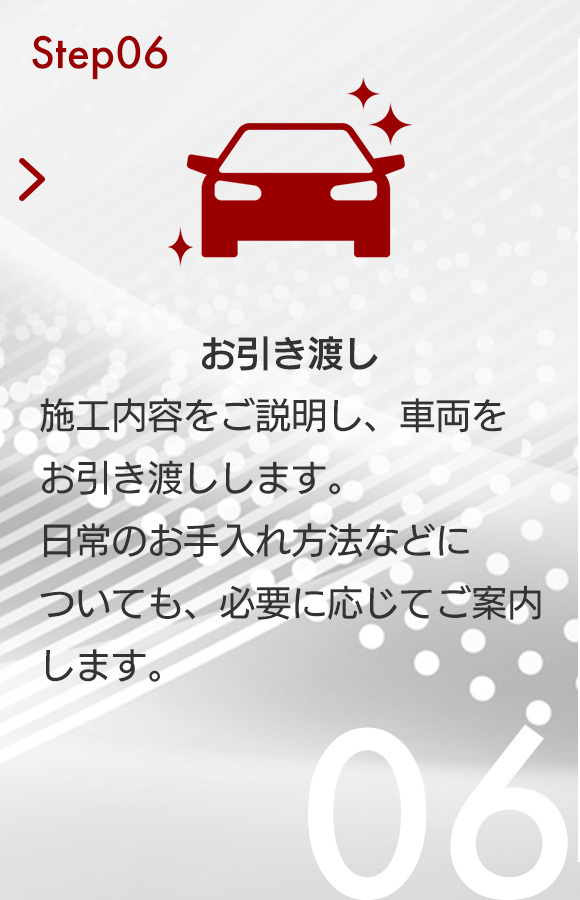 Step06　お引き渡し