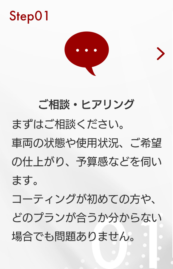 Step01　ご相談・ヒアリング