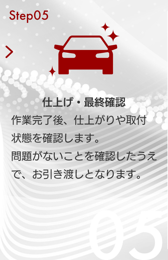 Step05 仕上げ・最終確認