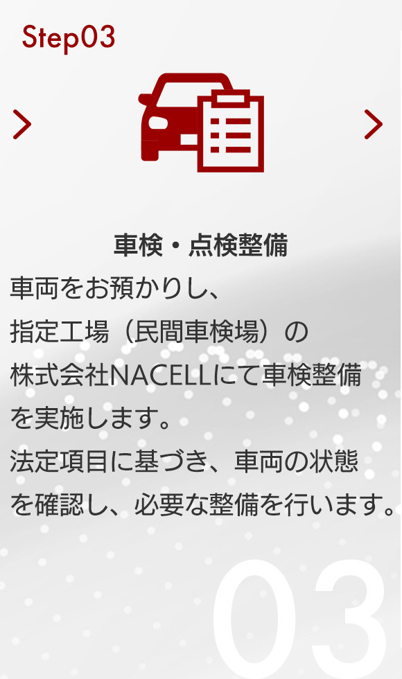 Step03 車検・点検整備